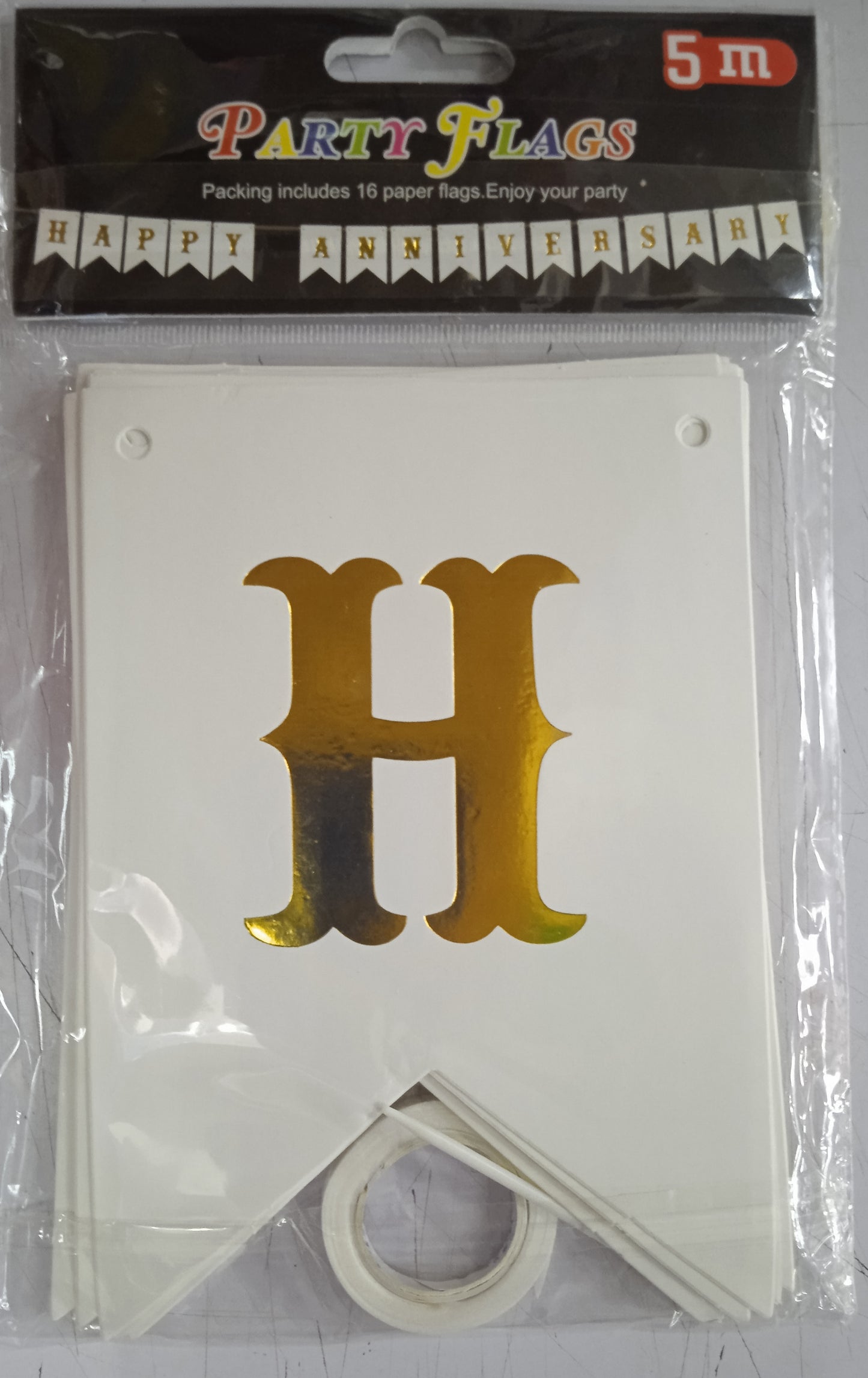 Happy Anniversary Banner Letter Small