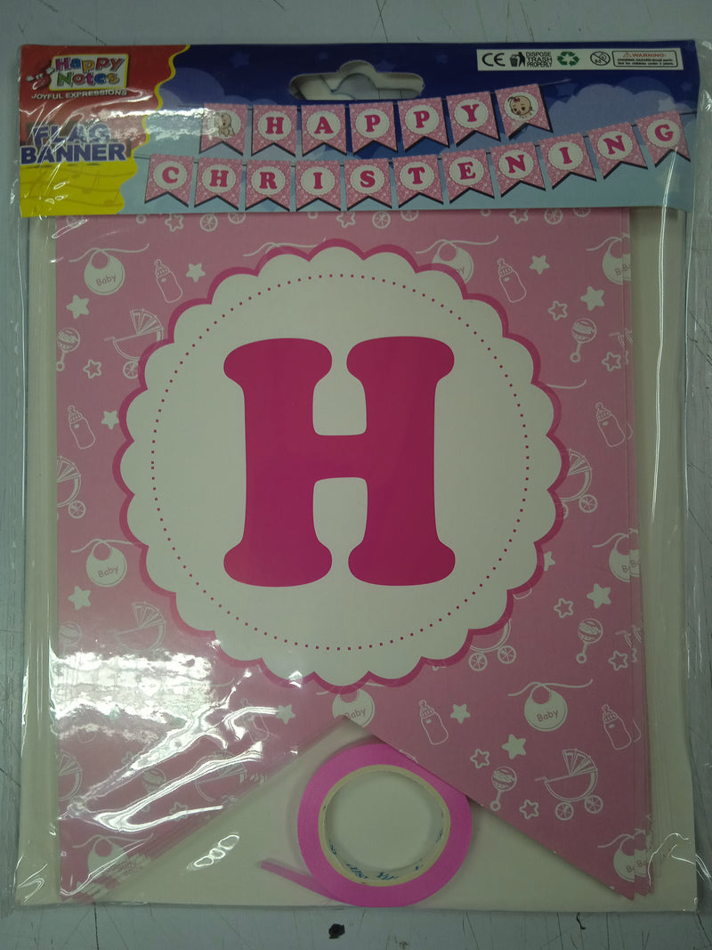 Banner Happy Christening Small