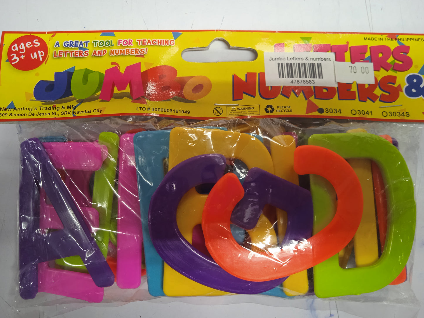 Jumbo Letters & Numbers – MACL Balloons and Party Mates Center