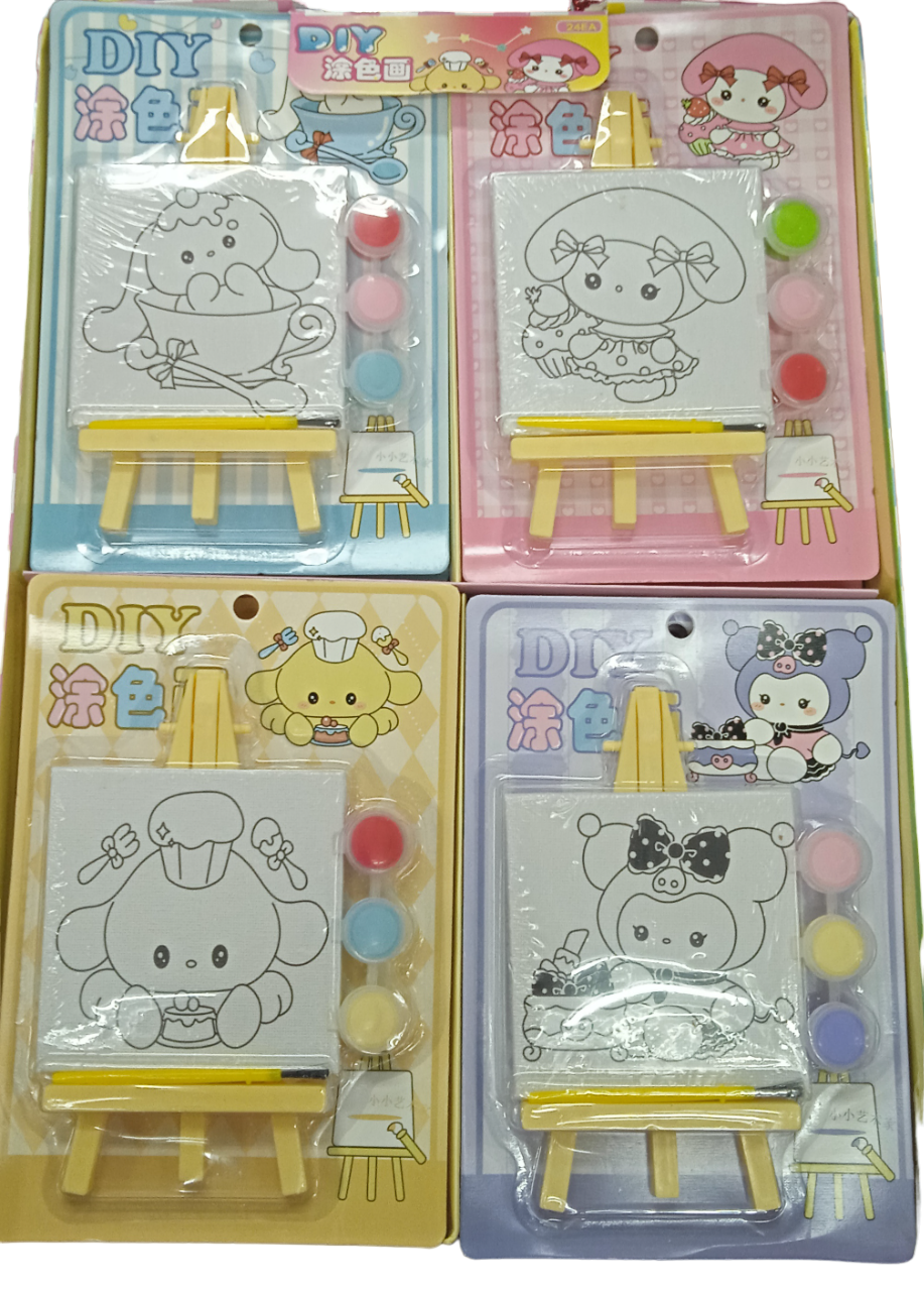 Coloring Set DIY Canvas / Cardboard Painting Set