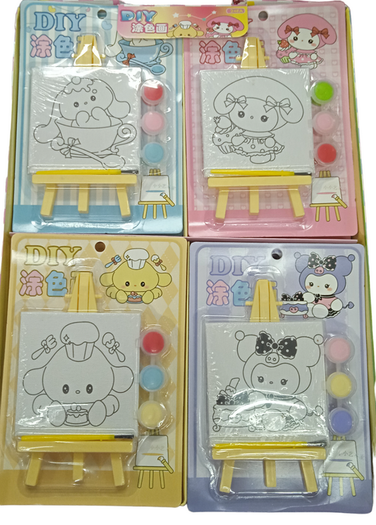 Coloring Set DIY Canvas / Cardboard Painting Set