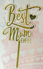 Cake Topper Best Mom