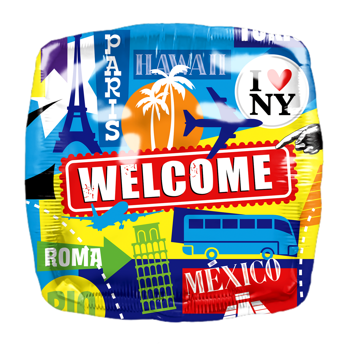 Foil Balloons Round and Square (Welcome Home & Congratulations)