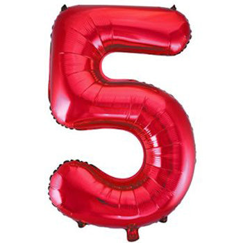 Foil Number Balloon (2FT) Red