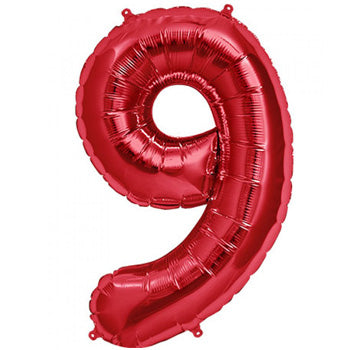 Foil Number Balloon (2FT) Red