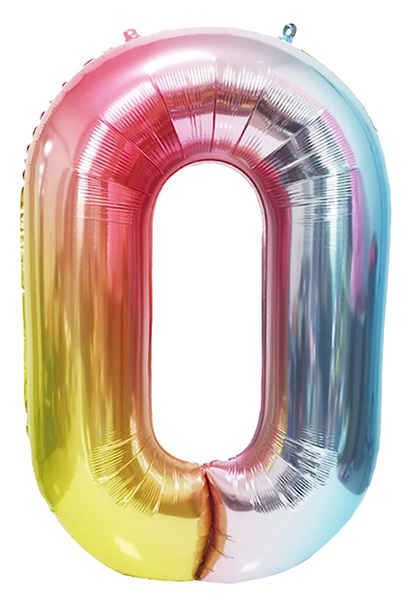Foil Number Balloon (2FT) Rainbow