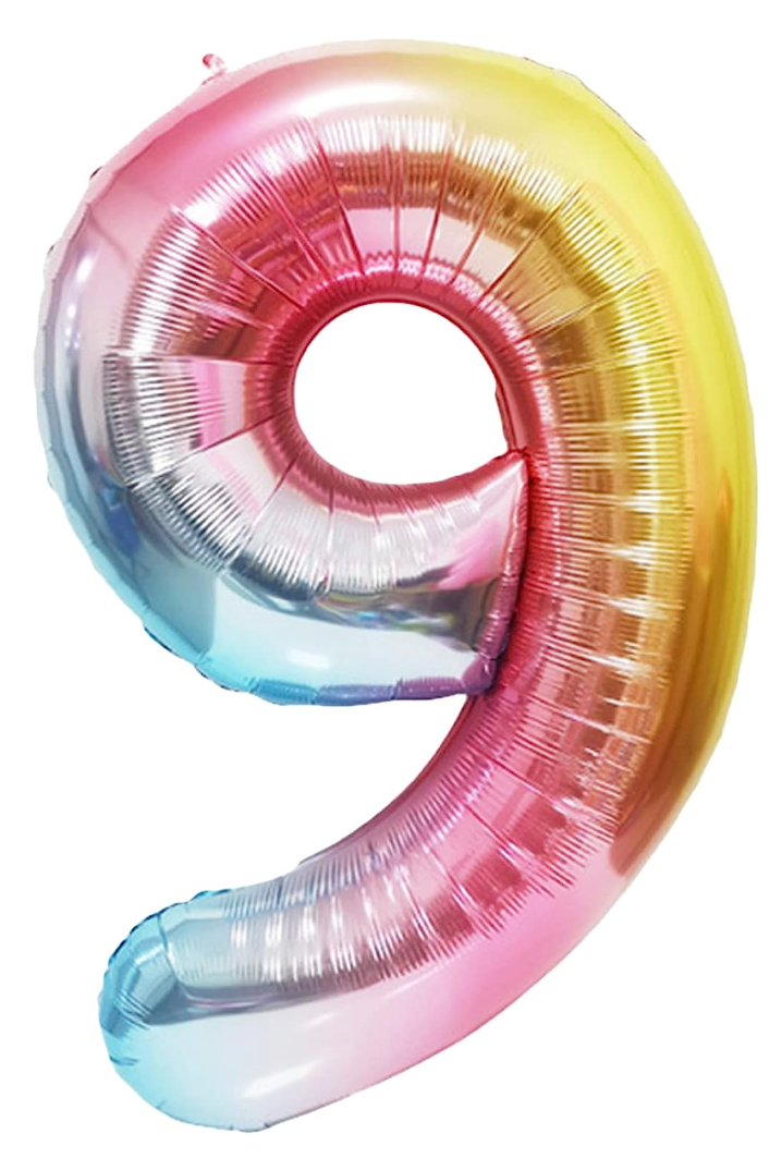 Foil Number Balloon (2FT) Rainbow