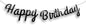 Bunting Cutout Happy Birthday Cursive