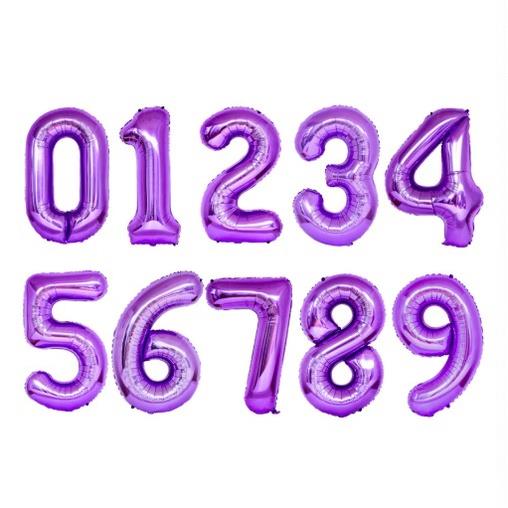 Foil Number Balloon (2FT) PURPLE