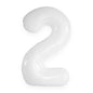 Foil Number Balloon (1FT) WHITE