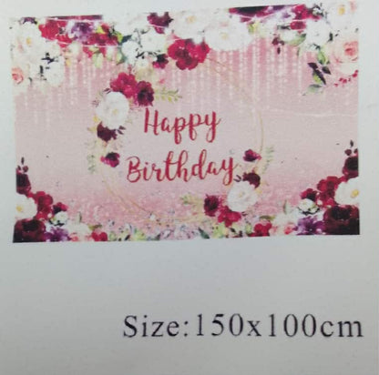 Cloth Banner Happy Birthday GIRL