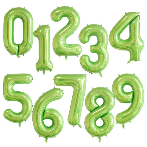 Foil Number Balloon (2FT) Light Green