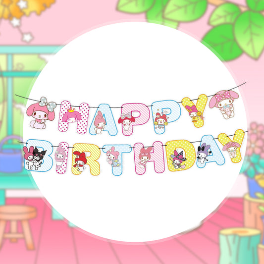 Happy birthday Banner MELODY