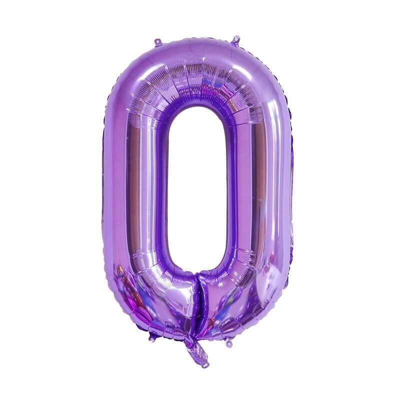 Foil Number Balloon (1FT) PURPLE