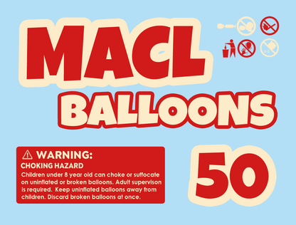 MACL Balloons Size 10 Outdoor 50pcs