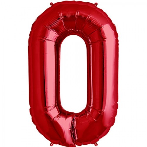 Foil Number Balloon (2FT) Red