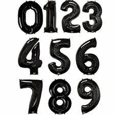 Foil Balloons Number (1FT) Black