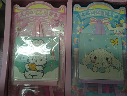 Sanrio diamond painting set w/ easel stand