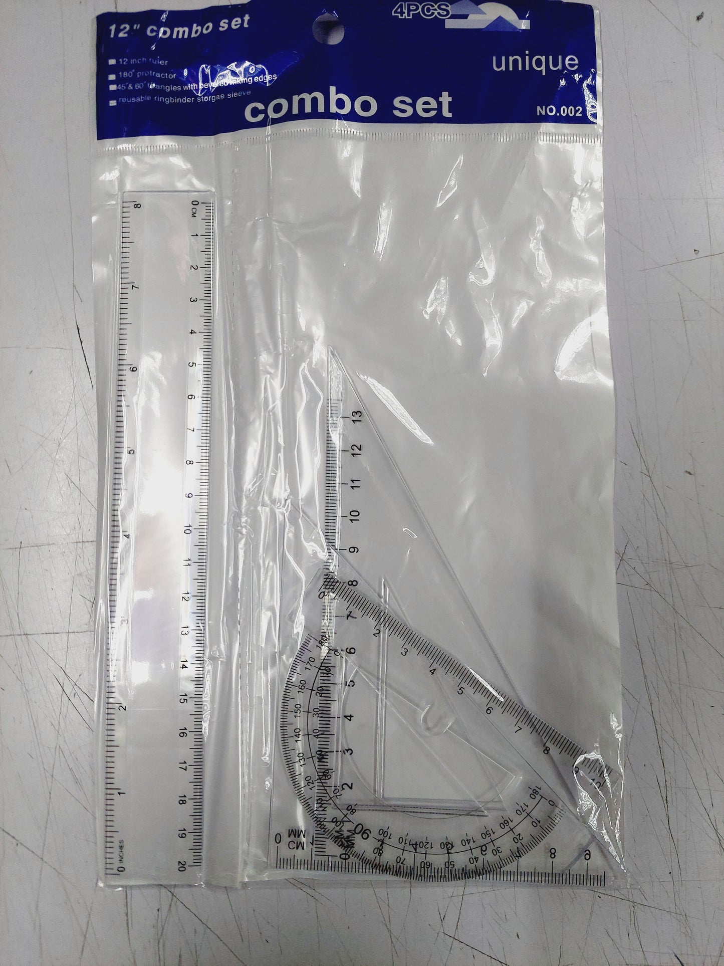 Ruler Set w/ Protractor small