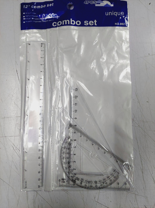 Ruler Set w/ Protractor small