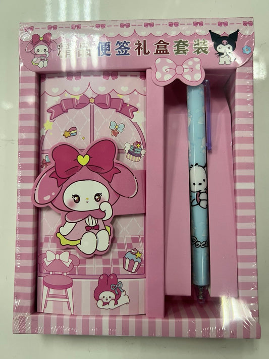 Sanrio Slim Notebook w/ Pen Box