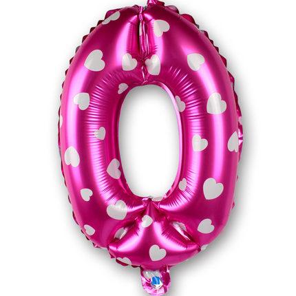 Foil Number Balloon (2FT) Pink Heart