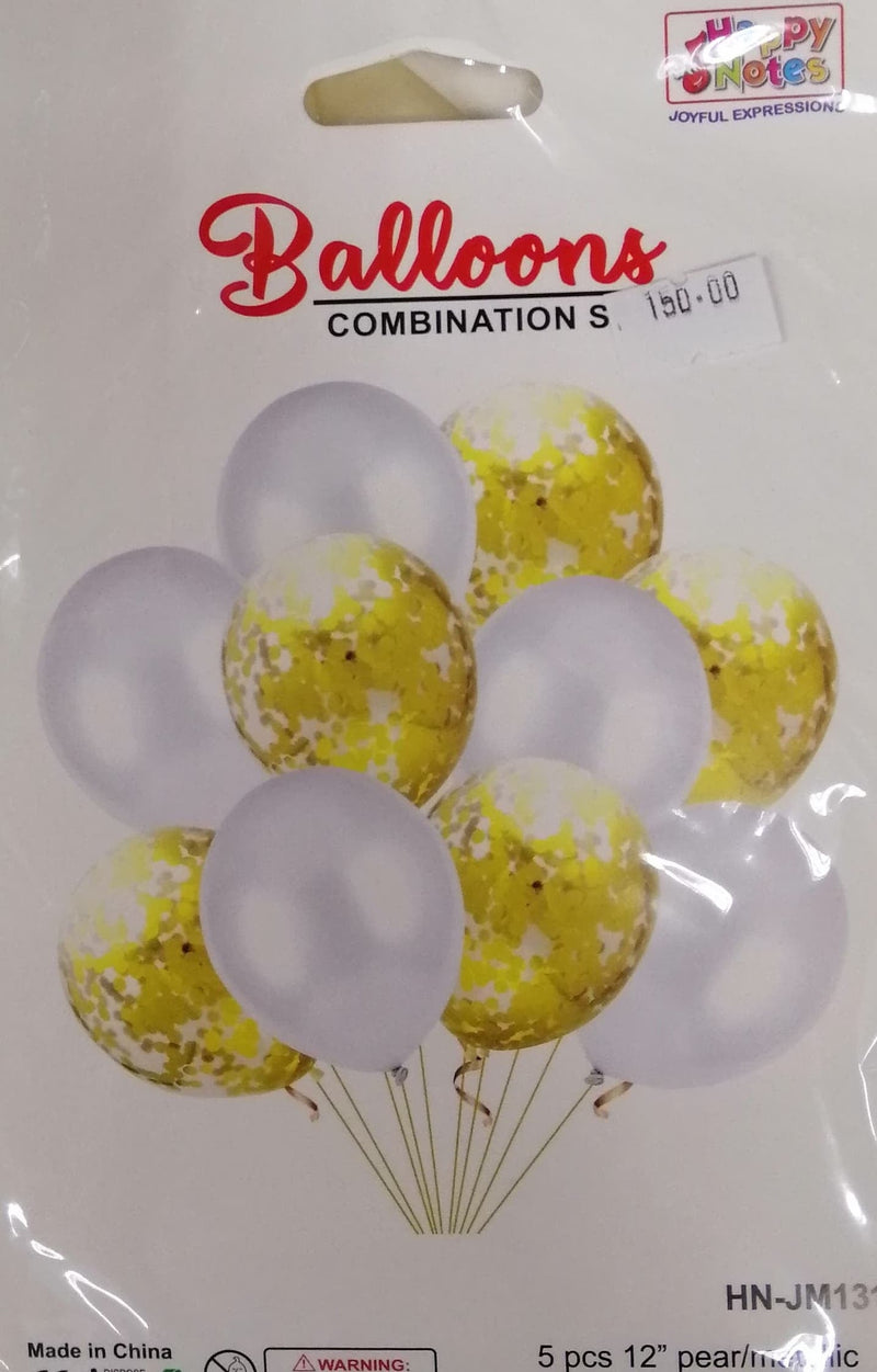 Balloon Set Round with Confetti (10in1)