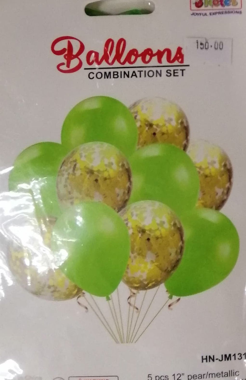 Balloon Set Round with Confetti (10in1)