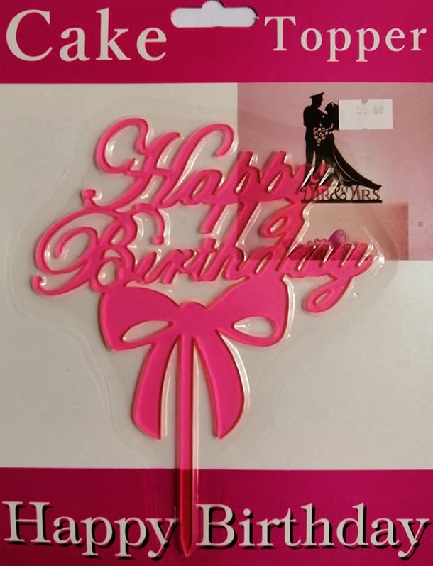 Cake Topper Plastic