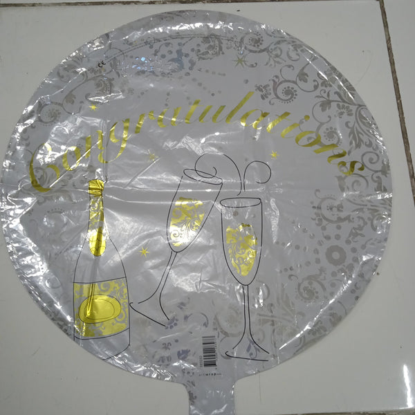 Foil Balloon Round Congratulations