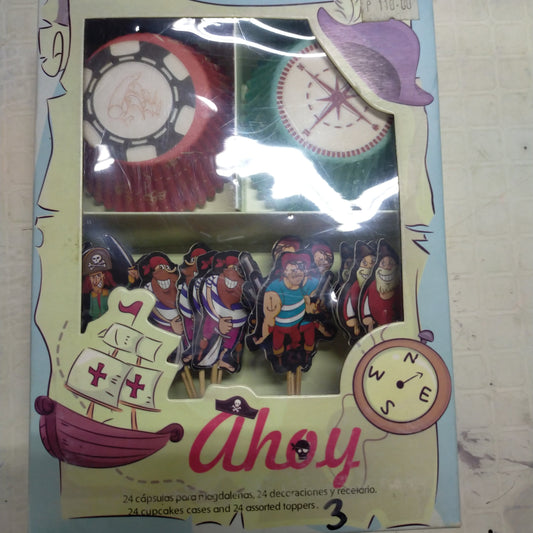 Cupcake Case Set Ahoy