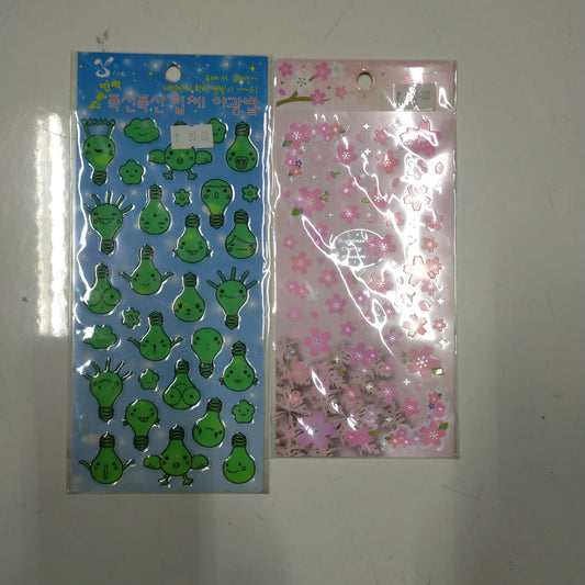 Sticker Bulb and Flower