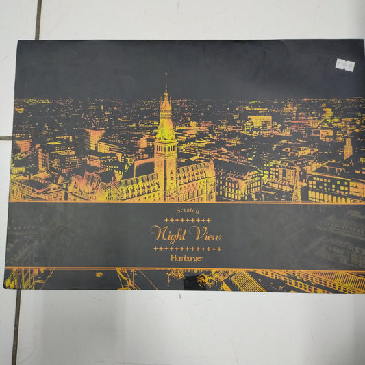 Scratch Art Night View Painting