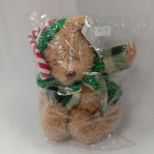 Stuffed Toy Bear Santa Small
