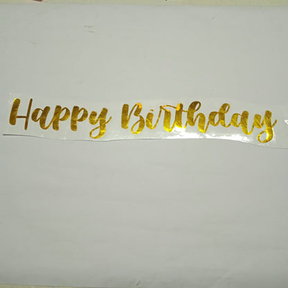Sticker Happy Birthday Cursive