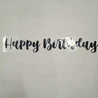 Sticker Happy Birthday Cursive