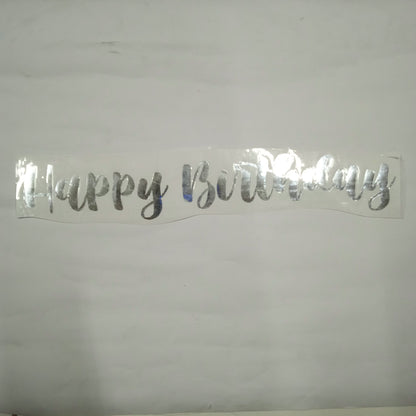 Sticker Happy Birthday Cursive