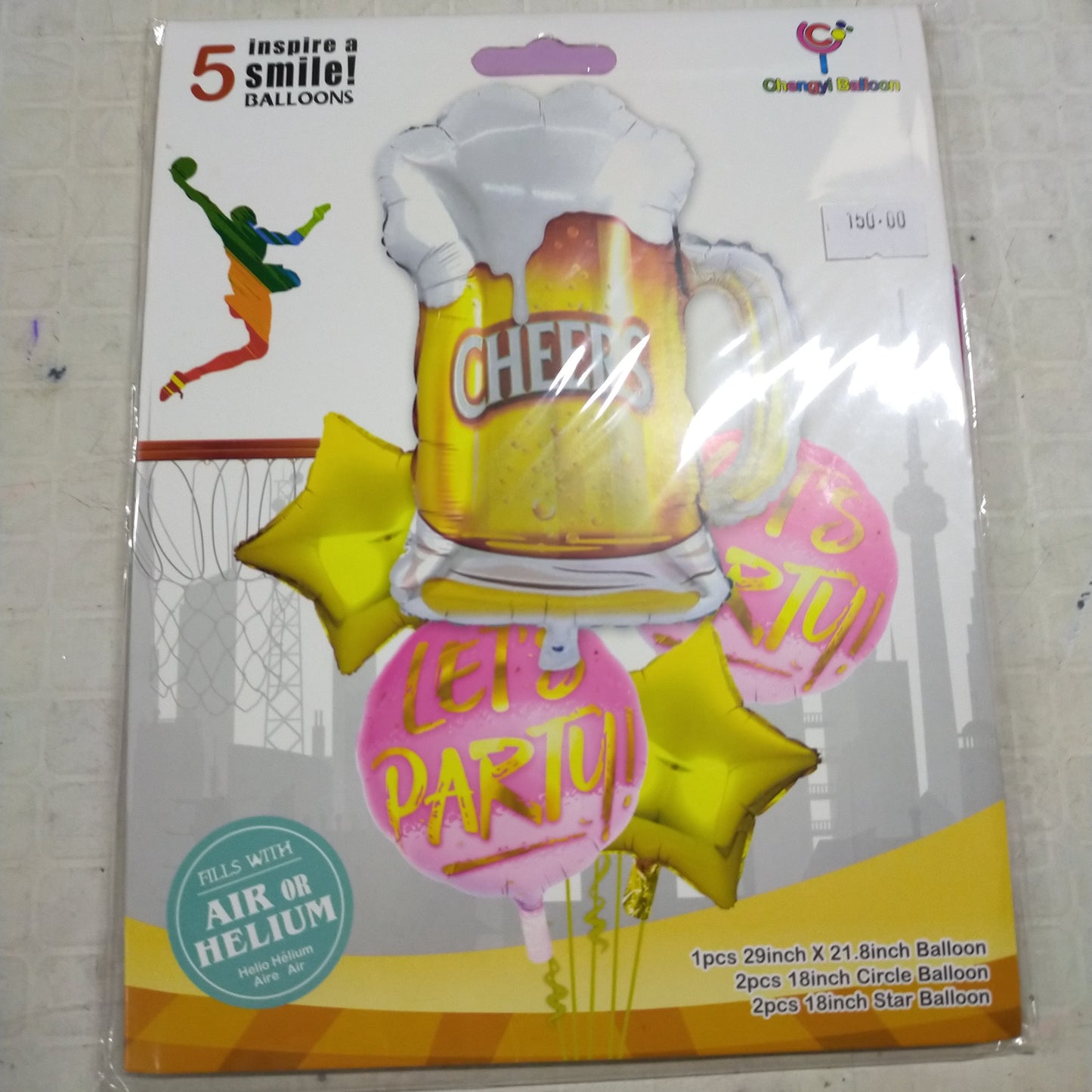 Foil Balloon Cheers Mug