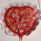 Foil Balloon I love You 9 inches with Stick