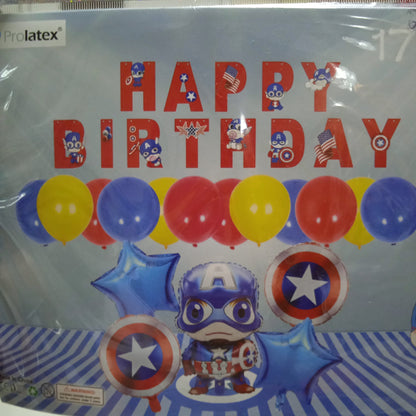 Foil Balloon Round Captain America