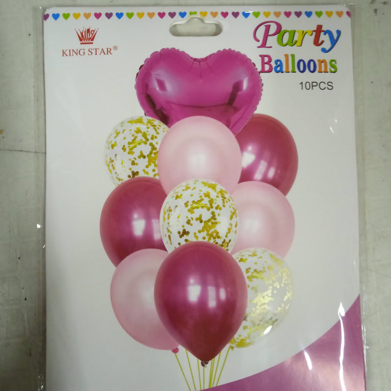 Balloon Combination Set with Confetti (10in1)