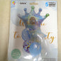 Foil Balloon Set (5in1) Royal Crown Marble