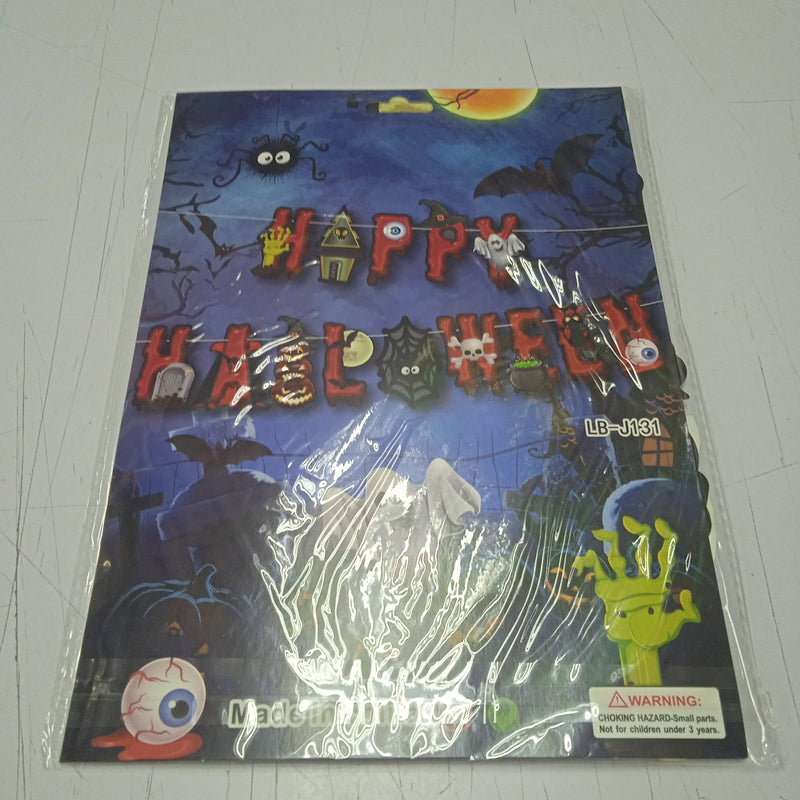 Banner Cutout Halloween Letter