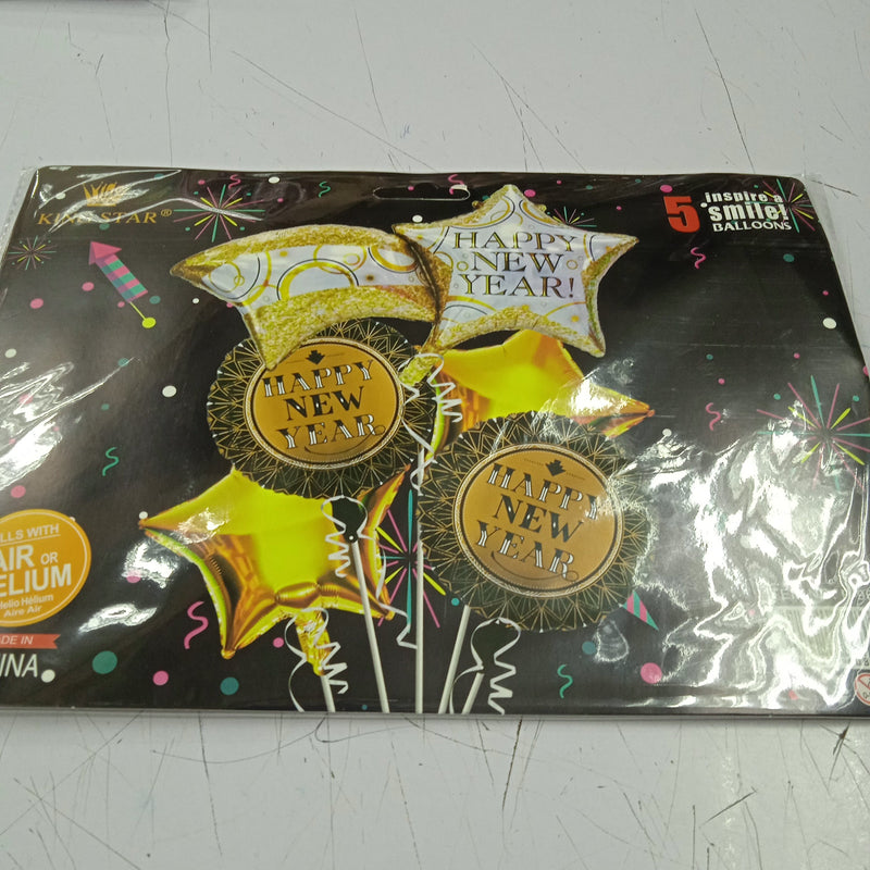 Foil Balloon Set (5in1) Happy New Year