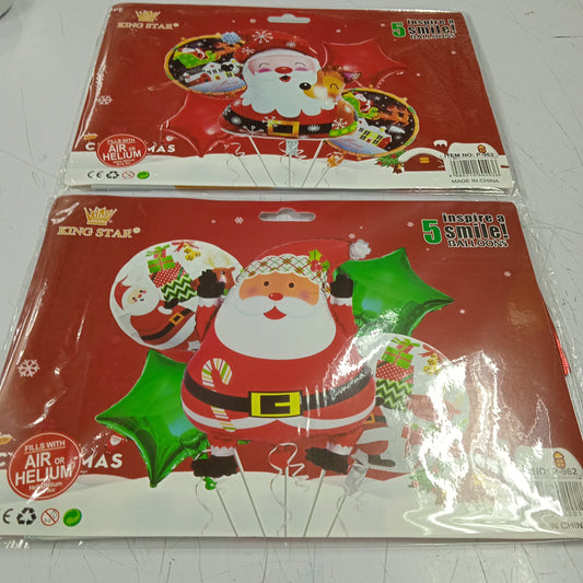 Foil Balloon Set (5in1) Christmas
