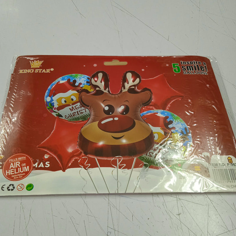 Foil Balloon Set (5in1) Christmas
