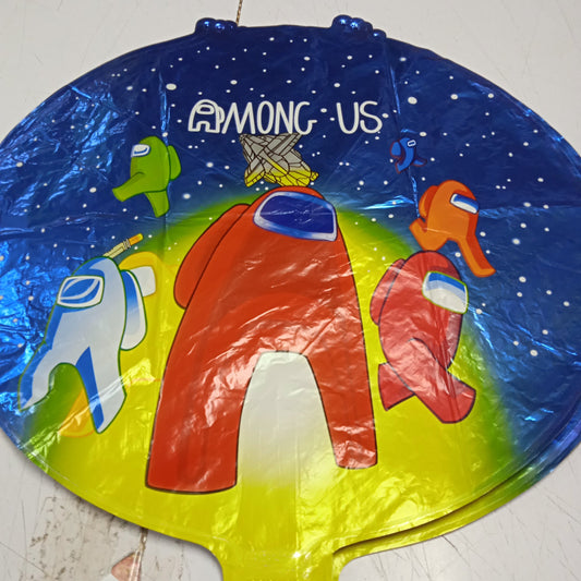 Foil Balloon Round Among Us