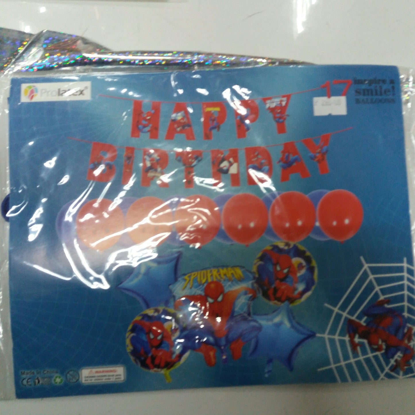 Foil Balloons with Banner Happy Birthday with Different Character