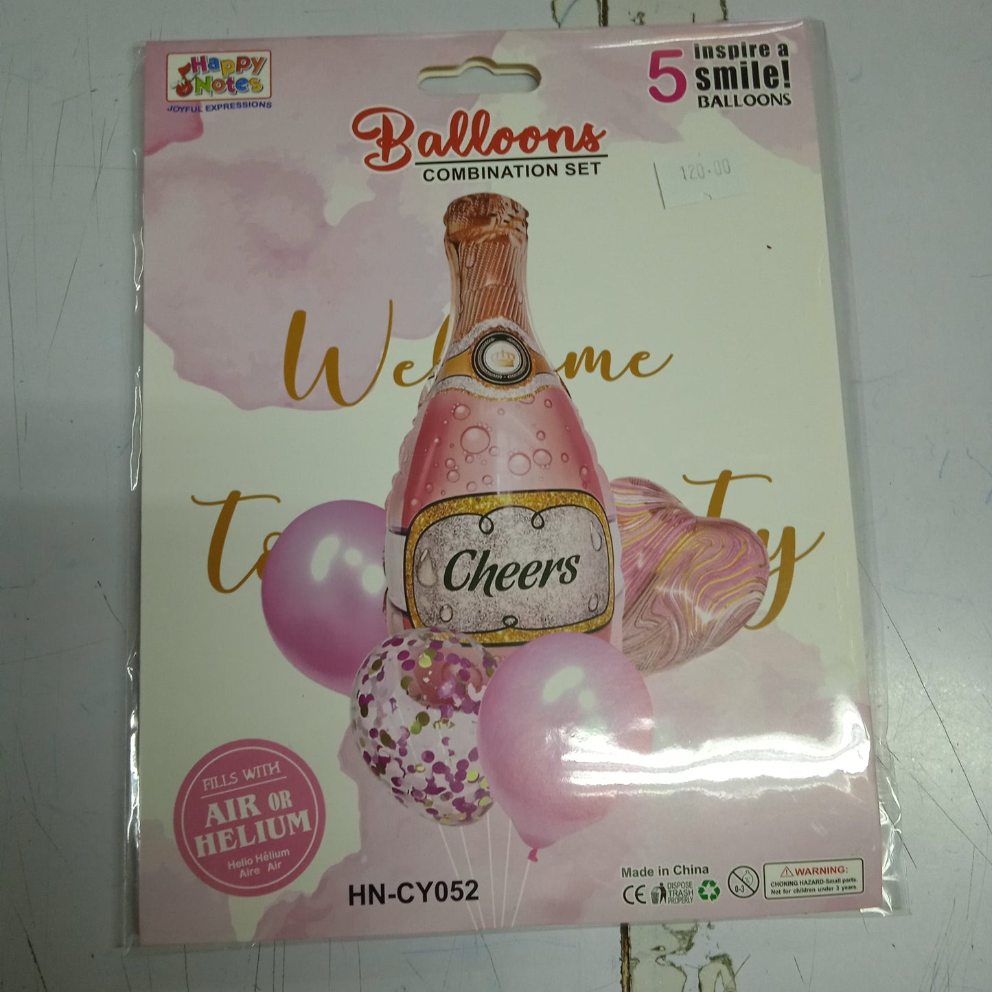 Foil Balloon Champagne Bottle