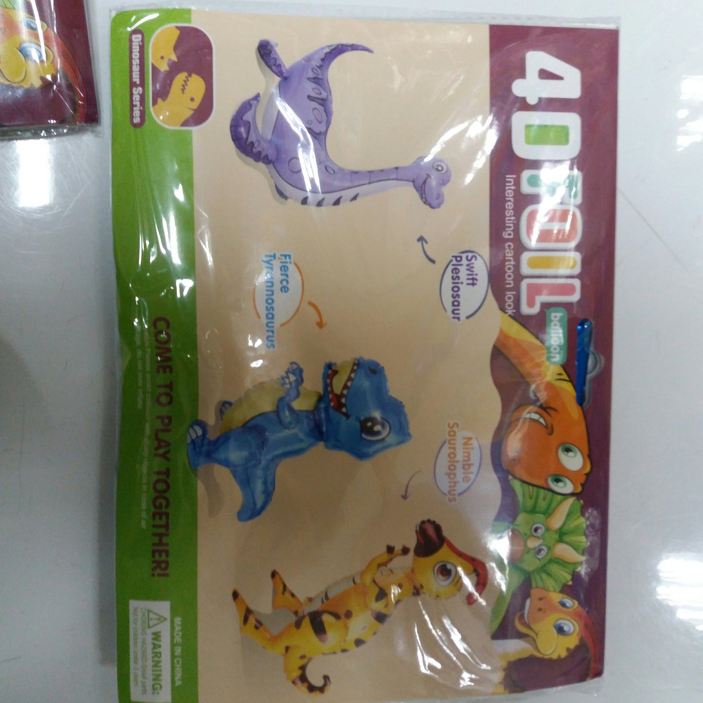 Foil Balloon Dinosaur 4D